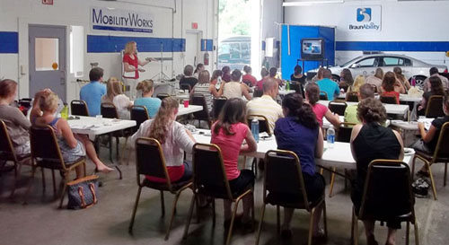 MobilityWorks performs in-service seminars and training fr new OT/PTs