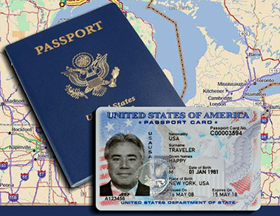 Opciones de tarjeta de pasaporte o libro