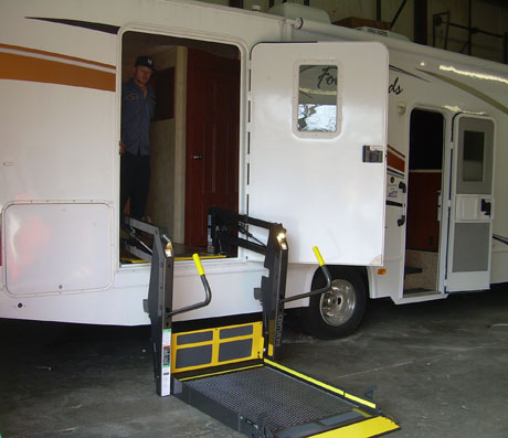 wheelchair lifts can be added to RVs for accessible transportation
