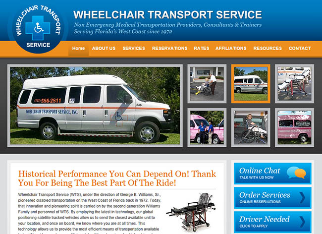 Servicios de transporte en silla de ruedas