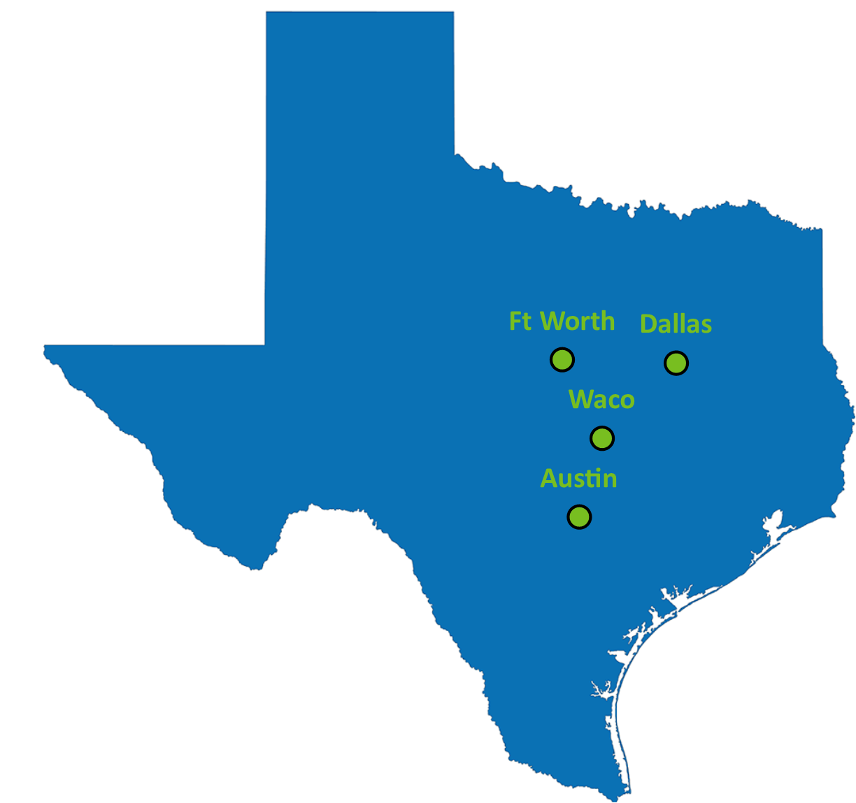 MW Texas Map